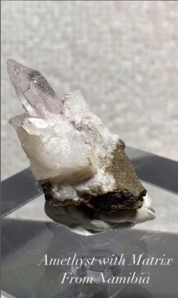 画像1: アメジスト母岩付き，ナミビア産（Amethyst with Matrix From Namibia）