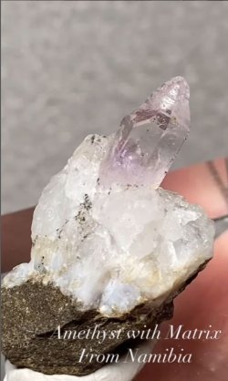 画像4: アメジスト母岩付き，ナミビア産（Amethyst with Matrix From Namibia）