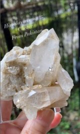 ヒマラヤンクォーツ　クラスター，ハシュピ　パキスタン産（Himalayan quartz Cluster From Pakistan）