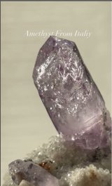 アメジスト　イタリア産（Amethyst, Sassari Osilo, North Sardinia Province, Sardinia Amethyst,Italy）