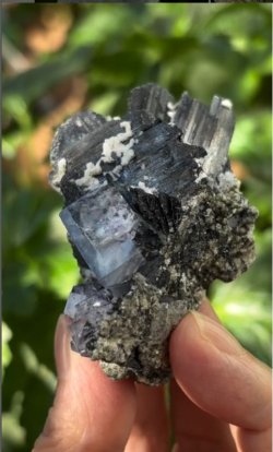 画像3: ヤオガンシャン フローライト スティブナイト カルサイト共生　福建省 中国産 ( Fluorite Stibnite Calcite, Yaogangxian Mine, Chenzhou, Hunan Province, China )