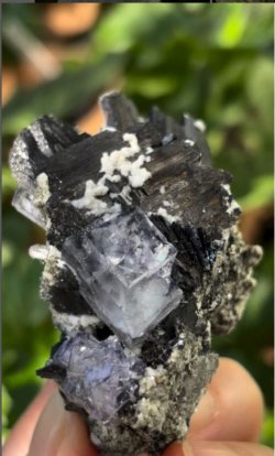 画像2: ヤオガンシャン フローライト スティブナイト カルサイト共生　福建省 中国産 ( Fluorite Stibnite Calcite, Yaogangxian Mine, Chenzhou, Hunan Province, China )