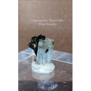 画像: アクアマリン、トルマリン共生 ナミビア産（Aquamarine Tourmaline From Namibia）