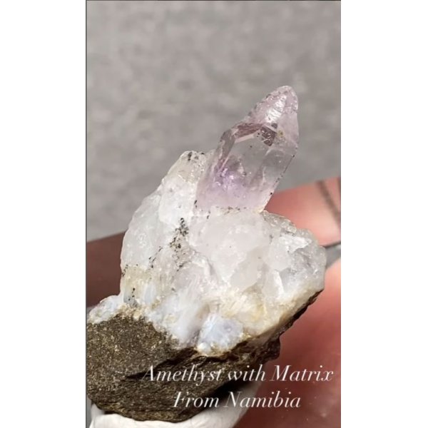 画像4: アメジスト母岩付き，ナミビア産（Amethyst with Matrix From Namibia） (4)