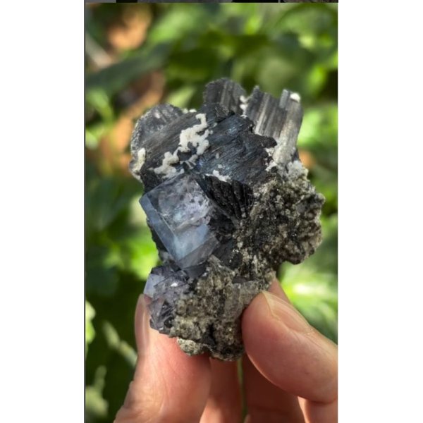 画像3: ヤオガンシャン フローライト スティブナイト カルサイト共生　福建省 中国産 ( Fluorite Stibnite Calcite, Yaogangxian Mine, Chenzhou, Hunan Province, China ) (3)