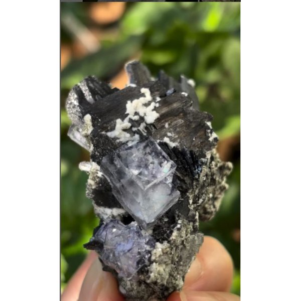 画像2: ヤオガンシャン フローライト スティブナイト カルサイト共生　福建省 中国産 ( Fluorite Stibnite Calcite, Yaogangxian Mine, Chenzhou, Hunan Province, China ) (2)