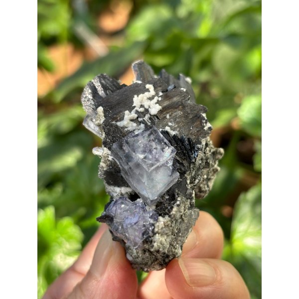 画像1: ヤオガンシャン フローライト スティブナイト カルサイト共生　福建省 中国産 ( Fluorite Stibnite Calcite, Yaogangxian Mine, Chenzhou, Hunan Province, China ) (1)